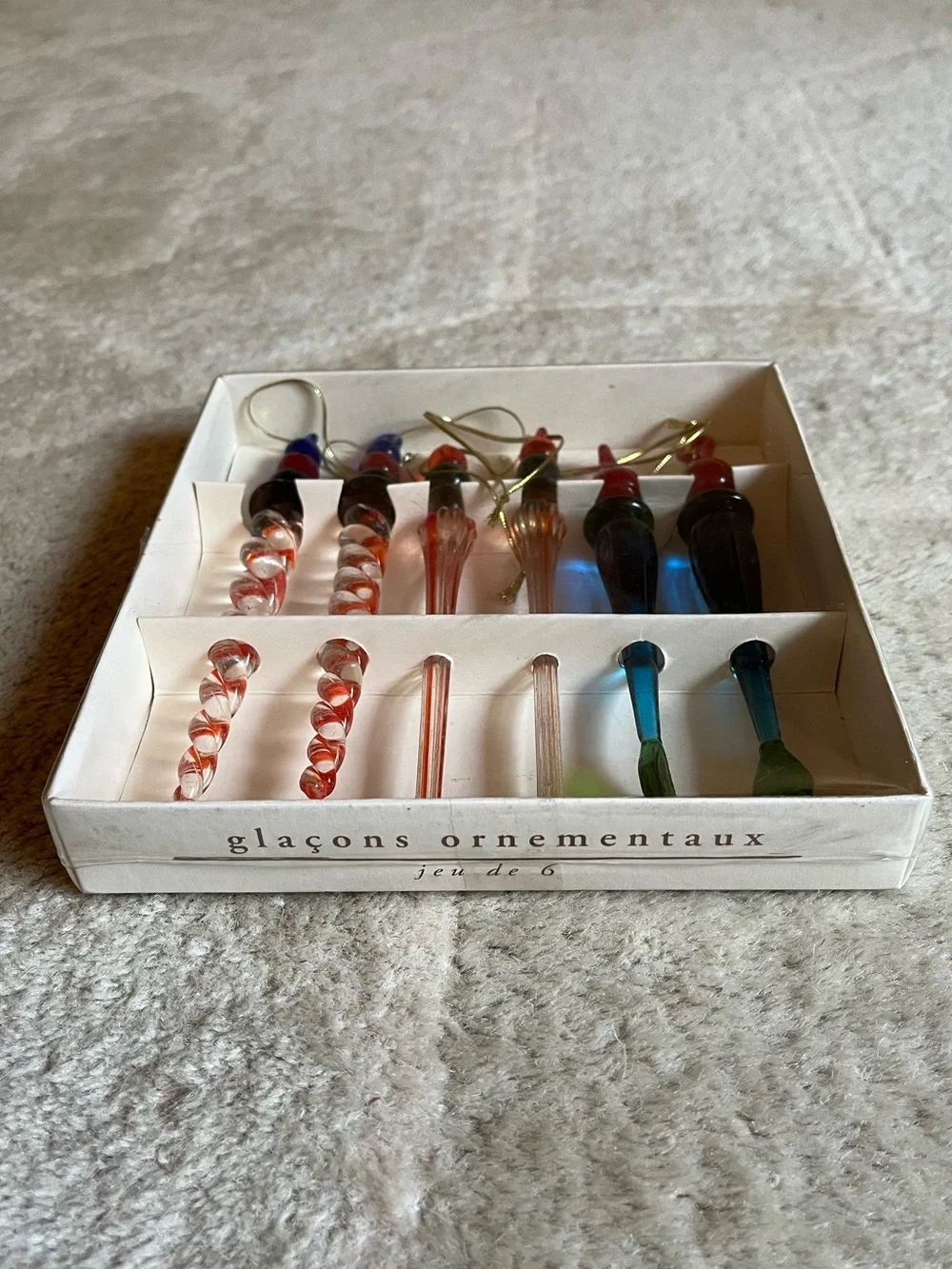 Vintage Pier 1 Icicle Ornaments